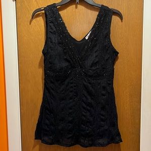 Vintage sequined detailed blouse